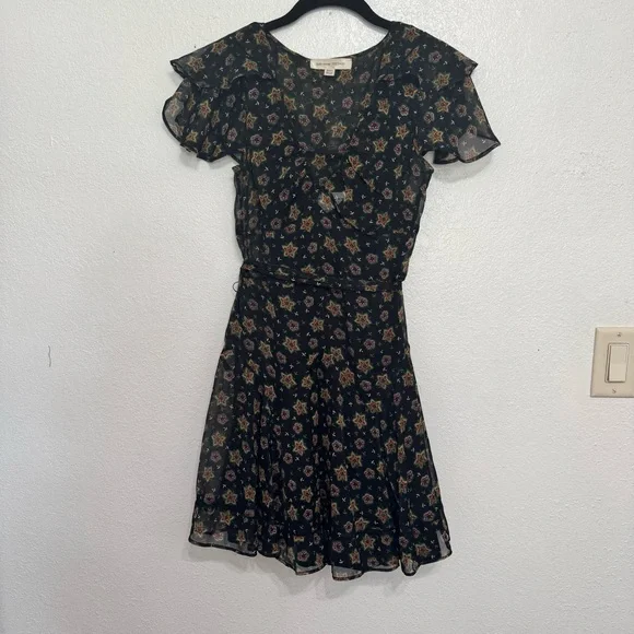 Kate Moss x Topshop star print chiffon dress size 6 - Picture 2 of 9